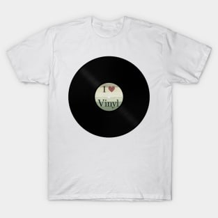 I love vinyl - Vintage T-Shirt